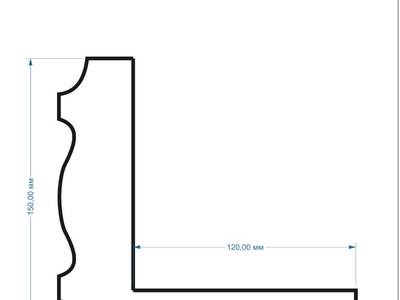 Молдинг с откосом Мо-33
