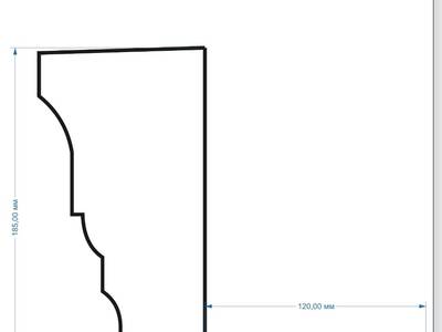 Молдинг с откосом (карниз с откосом) Со-10