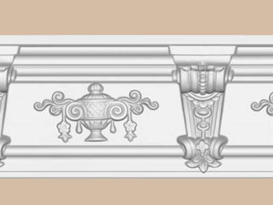 Потолочный плинтус с орнаментом decomaster dt 9885 