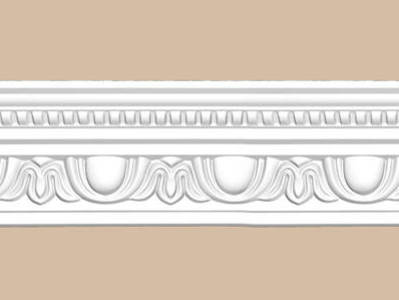 Потолочный плинтус с орнаментом decomaster 95769 