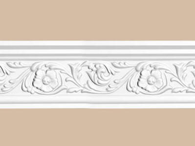 Потолочный плинтус с орнаментом decomaster 95323 гибкий