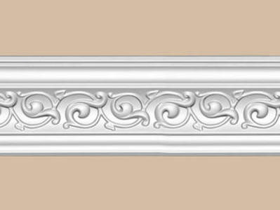Потолочный плинтус с орнаментом decomaster 95777 