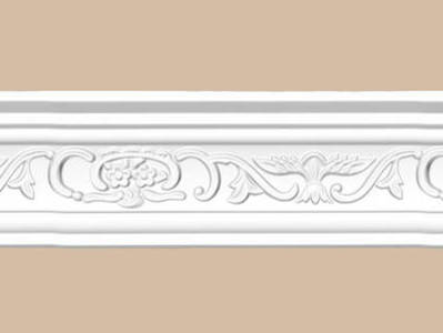 Потолочный плинтус с орнаментом decomaster 95036 гибкий